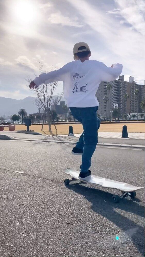 ロンTで過ごせるあったかい冬🛹✨