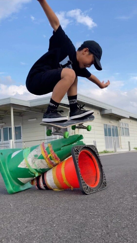 スケボーっていいね！オーリー楽しかったー🛹✨