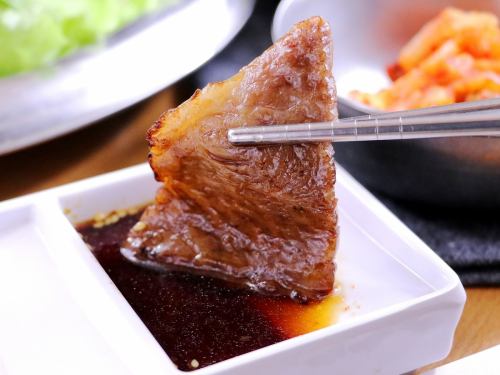 別府韓国苑の焼肉と自家製タレ