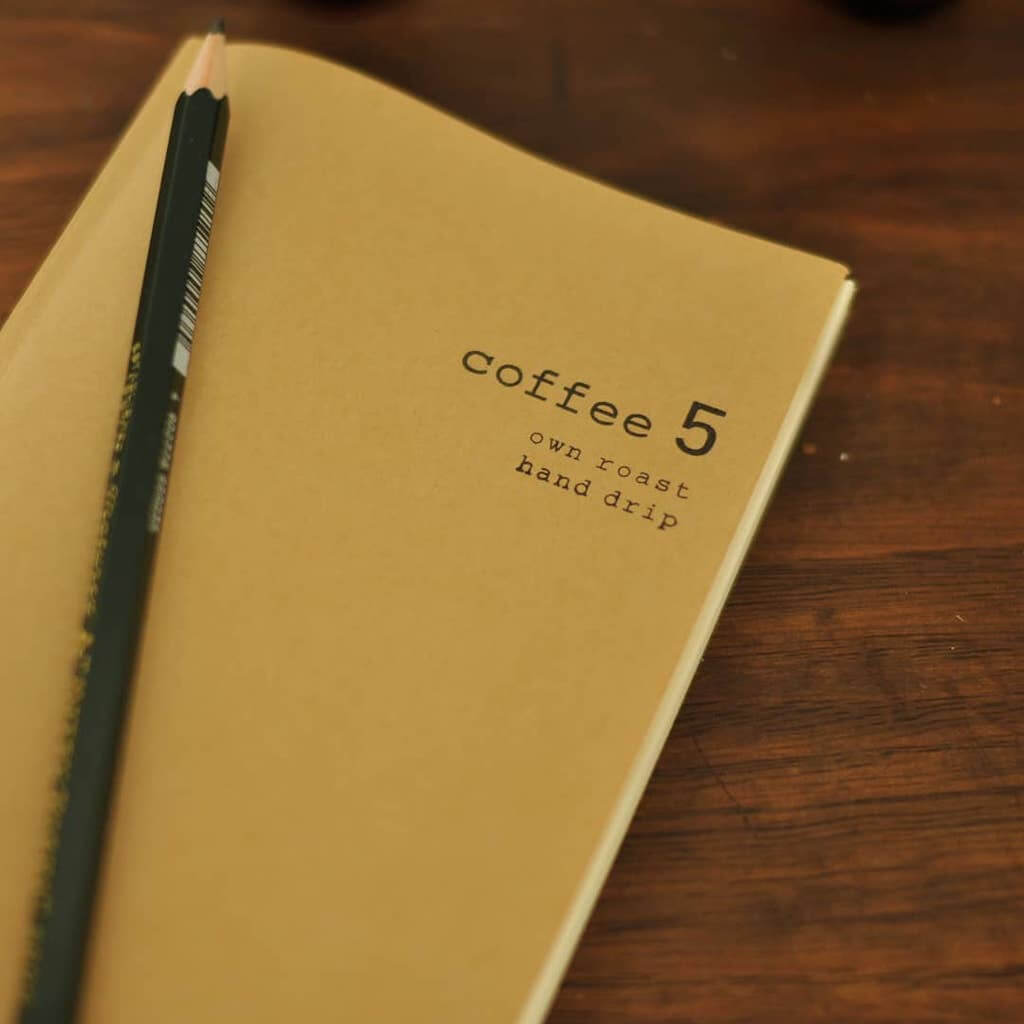 coffe5へメッセージノートとペン（カフェ大分県佐伯市）