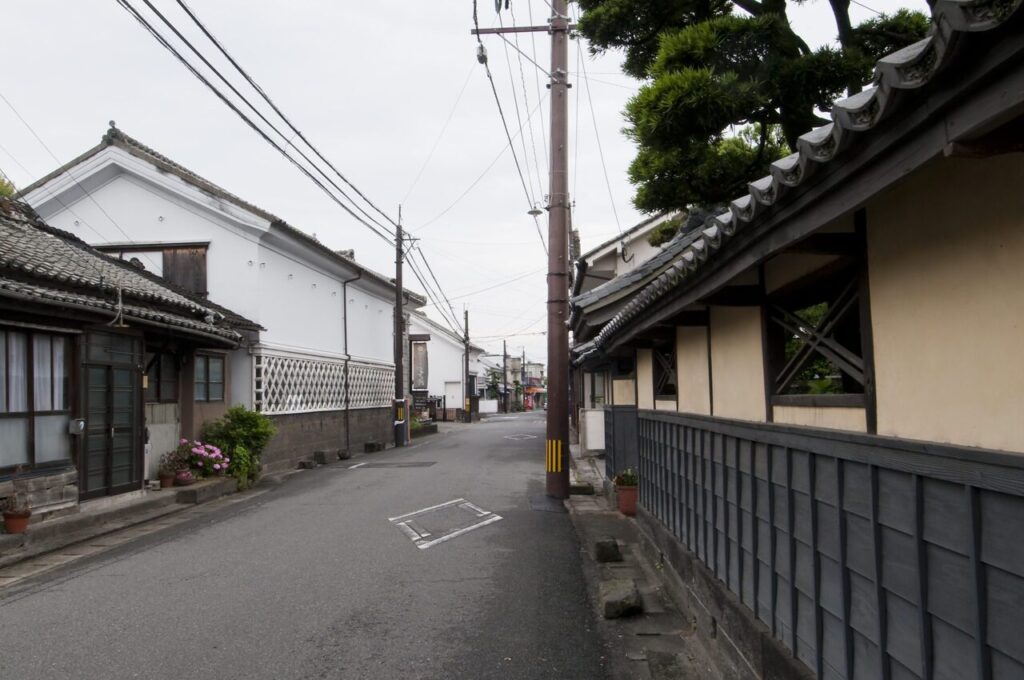 大分市戸次地区の昔ながらの町並み(立花道雪ゆかりの地)
