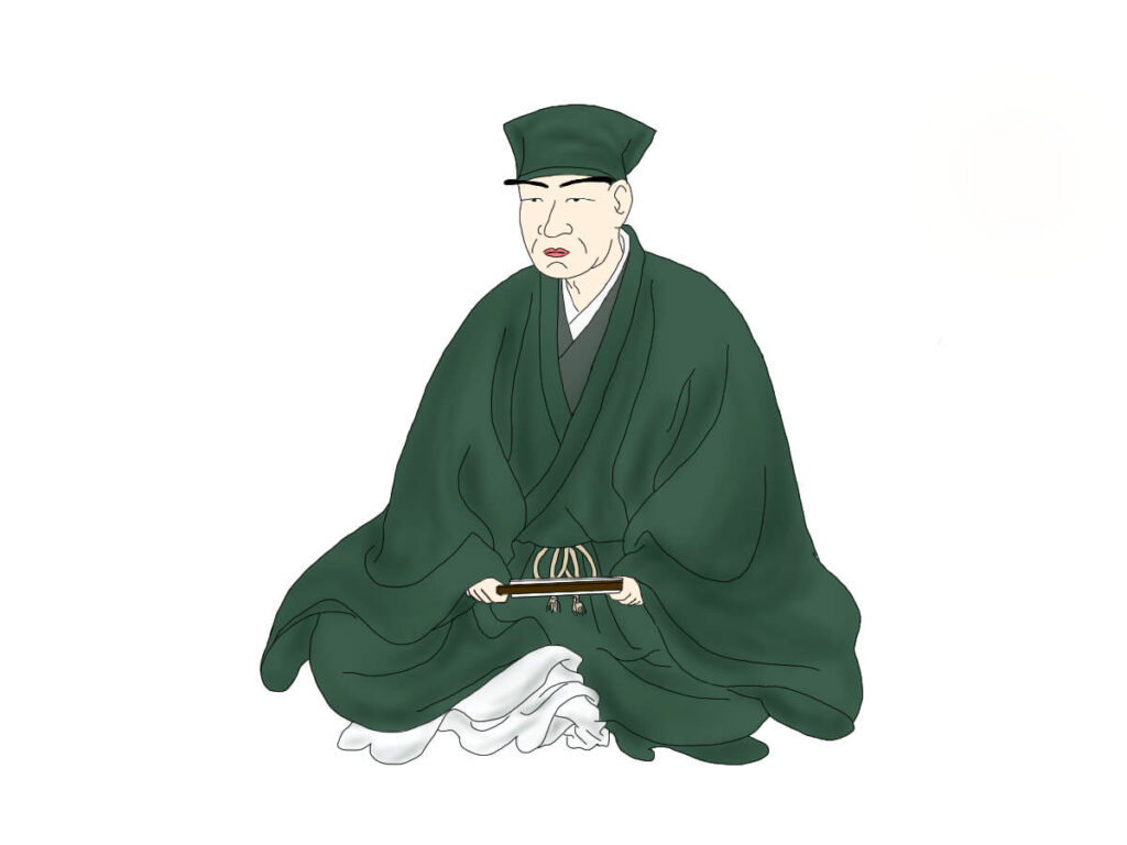 茶人千利休を表現したイメージイラスト