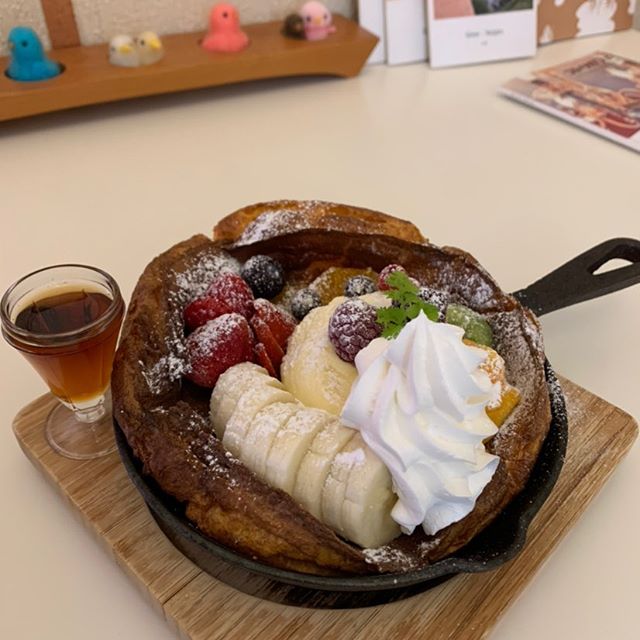 コトリカフェのダッチベイベー(別府の人気カフェスイーツ)看板メニュー