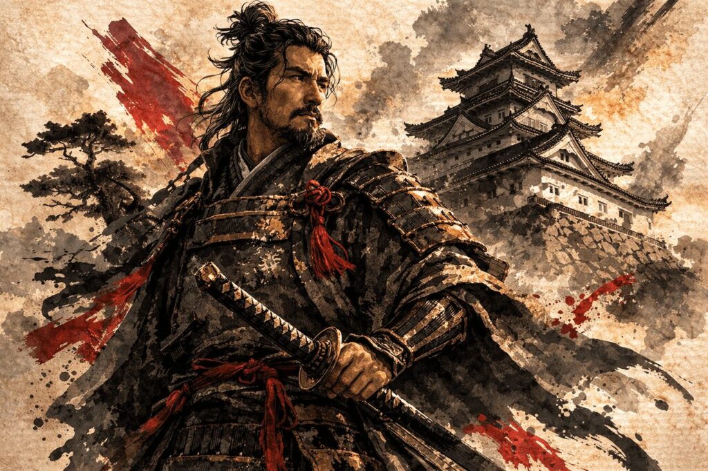 戦国武将・高橋紹運のイメージイラスト