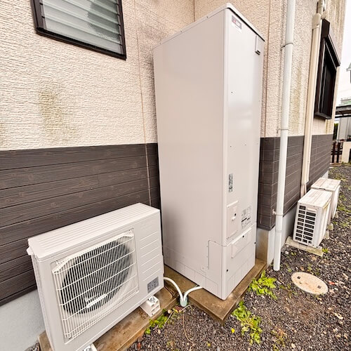 エコキュート設置後の住宅設備の様子