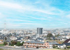 大分県宇佐市の町並みの風景