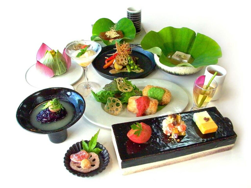 臼杵 石仏観光センターの懐石料理 地元食材のランチ