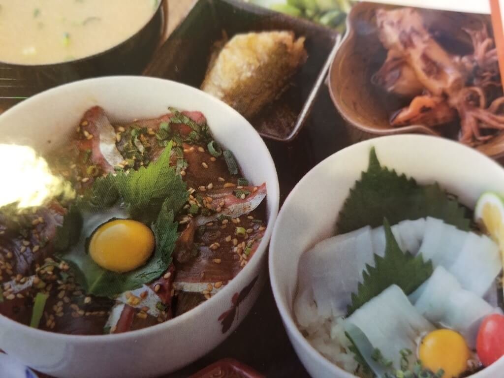 蒲江の海の幸を使った丼セット